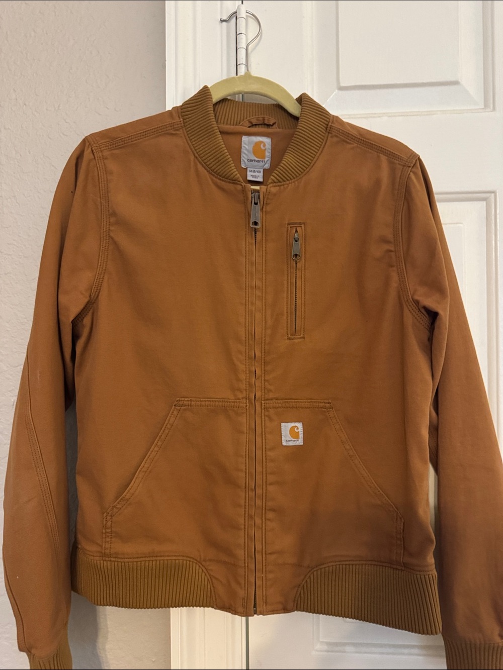 Carhartt Kids' Caramel Tan Canvas Bomber Jacket